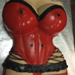 Miami-Florida-Beach-full-breasted-corset-leather-body-sexy-cake