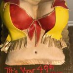 California-Los-Angeles-CowGirl-Red-Bra-Adult-Breast-Belly-Cake