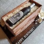 Boca-Raton-Florida-Oak-Box-Bottled-Wine-Custom-Cake